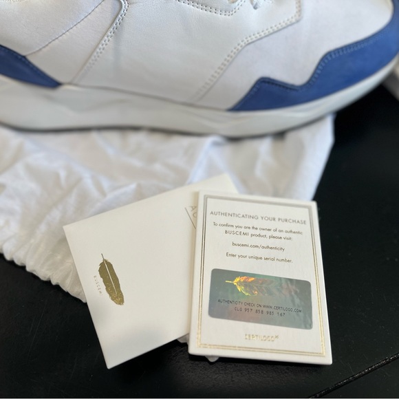 Buscemi white/royal sneakers size 44/11 - Picture 7 of 11